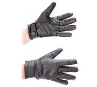 German Army Style Black Leather Gloves (X-Small)