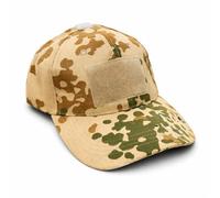 German Army Style Tactical Baseball Cap Tropentarn Desert Camo | Military Camouflage Hat with Velcro Panels | Adjustable Outdoor Cap for Airsoft, Hunting, Hiking, Tactical Training