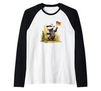 German Badger Costume for Boys and Girls Raglan Baseball Tee