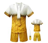 German Bavarian Costume - S/M/L/XL Polyester Beer Outfit, Funny Cosplay Oktoberfest Clothing Dress Up | Perfect for Masquerade Halloween Festival Party Bar Holiday Event Celebration Gathering