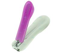 German Best Fingernail Clippers Pink Blue | Perfect New Year Gifts for Men & Women | Extra Sharp Easy Grip Nail Clipper | Professional Deluxe Stainless Steel Nail Clippers (Pink Large)