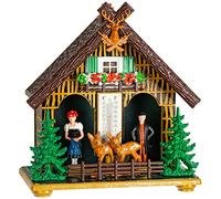 German Black Forest weather house made of plastic, weatherproof TU 891
