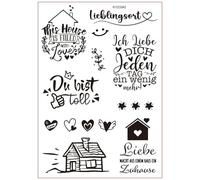 German Blessing Words Rub On Sticker Water Transfer Sticker for Ceramic Mug Glassware Wood Furniture Colorfast Rub On Transfers