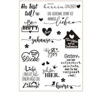 German Blessing Words Rub On Sticker Water Transfer Sticker for Ceramic Mug Glassware Wood Furniture Colorfast Rub On Transfers