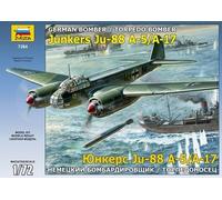 German Bomber / Torpedo Bomber Junkers Ju-88 A-5/A-17 1:72 Plastic Model Kit