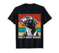 German Boxer CRAZY ABOUT BOXER Funny Boxer Dog T-Shirt
