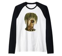 German Boxer Dog - Dog Puppy Weeping Willow Raglan Baseball Tee