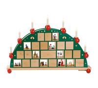 German candle arch Advent calendar, length 76 cm / 30 inch, natural, electric...