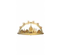 German candle arch, Frauenkirche Dresden with pyramid, length 80 cm / 32 inch...