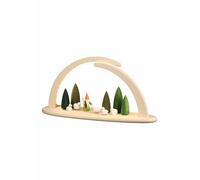 German candle arch LED, length 42 cm / 17 inch, natural, electrically illumin...