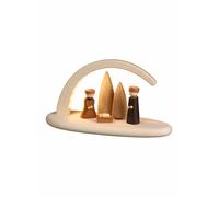 German candle arch, length 24 cm / 10 inch, natural, electrically illuminated...