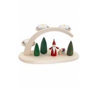German candle arch, length 24 cm / 10 inch, natural, electrically illuminated...