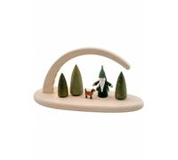 German candle arch, length 24 cm / 10 inch, natural, electrically illuminated...