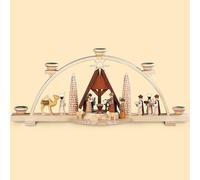 German candle arch Nativity scene, length 47 cm / 19 inch, natural, original ...