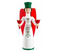 German candlestick angel, height 16 cm / 6 inch, original Erzgebi.. RG 12558 NEW