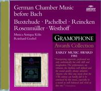 German Chamber Music Before Bach [Audio CD] Musica Antiqua Koln Reinhard Goebel