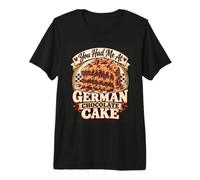 German Chocolate Cake Funny Foodie Sweet Tooth Humor Premium T-Shirt