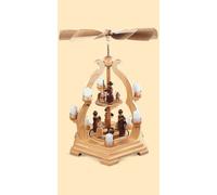 German christmas pyramid arch Christmas story, 2 platforms, height 65 cm / 26...