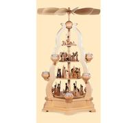 German christmas pyramid arch Christmas story, 4-tier, height 65 cm / 26 inch...