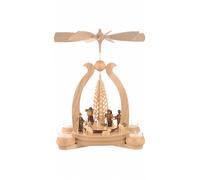 German christmas pyramid arch Forest scene, 1-tier, height 34 cm / 13 inch, n...