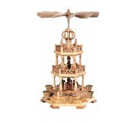 German christmas pyramid arch Forest scene, 2-tier, height 45 cm / 18 inch, n...