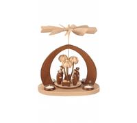 German christmas pyramid arch Nativity scene, 1-tier, height 36 cm / 14 inch,...