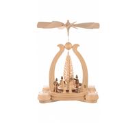 German christmas pyramid arch Winter motif, 1-tier, height 34 cm / 13 inch, n...