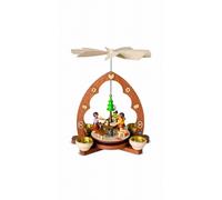 German christmas pyramid christmas baking, 1-tier, height 25 cm / 10 inch, na...