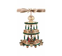 German christmas pyramid Christmas story, 2-tier, height 42 cm / .. MU 10456 NEW