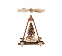 German christmas pyramid Deer, hand-carved, height 30 cm / 12 inc.. MU 10308 NEW