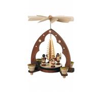 German christmas pyramid Gift-bringing angels, 1-tier, height 28 .. MU 10200 NEW