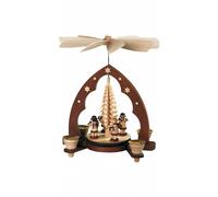 German christmas pyramid Music-playing angels, 1-tier, height 28 cm / 11 inch...