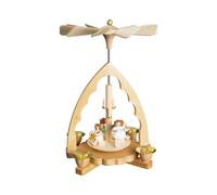 German christmas pyramid Music-playing angels, height 19 cm / 8 i.. RG 16333 NEW