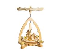 German christmas pyramid Music-playing angels, height 19 cm / 8 inch, origina...
