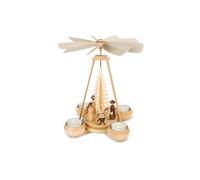 German christmas pyramid Nativity scene, 1-tier, height 24 cm / 9.. MU 10124 NEW