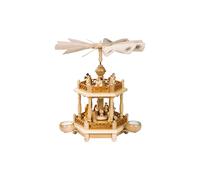 German christmas pyramid Nativity scene, 1-tier, height 35 cm / 1.. RG 16701 NEW