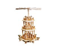 German christmas pyramid Nativity scene, 2-tier, height 40 cm / 1.. RG 16721 NEW