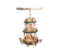 German christmas pyramid Nativity scene, 2-tier, height 40 cm / 1.. RG 16732 NEW