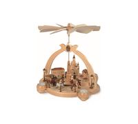 German christmas pyramid old city of Dresden, 1-tier, height 35 cm / 14 inch,...