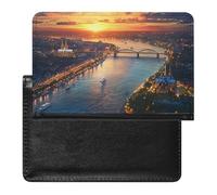 German Cologne City Passport Holder Cover Wallet Travel Leather Passport Case for Women Men