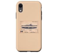 German Cruiser Admiral Hipper WW2 Recognition Diagram Case for iPhone XR