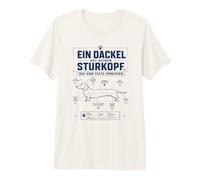 German Dachshund Chief House Stehohren Dog Design Premium T-Shirt
