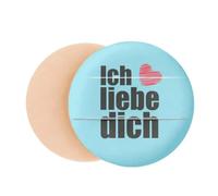 German Dialect I Love You Text Title Air Cushion Makeup Foundation Sponge Powder Puff