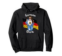 German Diva Crest Of Germany Emblem Flag Pullover Hoodie
