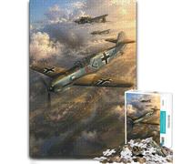 German Dive Bomber Airplanes Wooden Adult Jigsaw Puzzle 1000 Pieces | A flexible puzzle activity: less screen time at home alone or together.