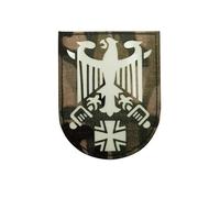 German Eagle Tactical Patches, Camouflage, Glow in The Dark IR Reflective, Hook Backing