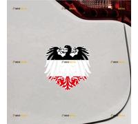 German Empire Eagle Coat of Arms Deutsches Kaiserreich Sticker Decal Vinyl - 2 Pack Reflective 15.2cm - for Car Boat Laptop Cup