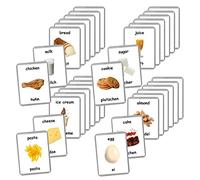 German English Bilingual Flash Cards | Learn German Language | Montessori Cards | Choose Your Set (First Foods)