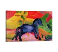German Expressionist Painters Franz Marc Little Blue Horse Poster Canvas Poster Wall Art Picture Prints Hanging Photo Decor Home Posters Artworks 24x36inch(60x90cm)