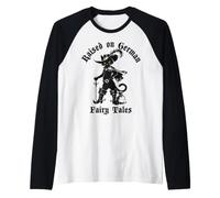 German Fairy Tales Cat in Boots Cat Story Raglan Baseball Tee